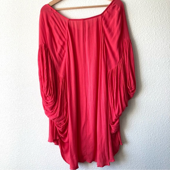 Free People Dresses & Skirts - Free People Flowy Oversize Tunic Top Xs Rayon Billowy Sleeves Boho